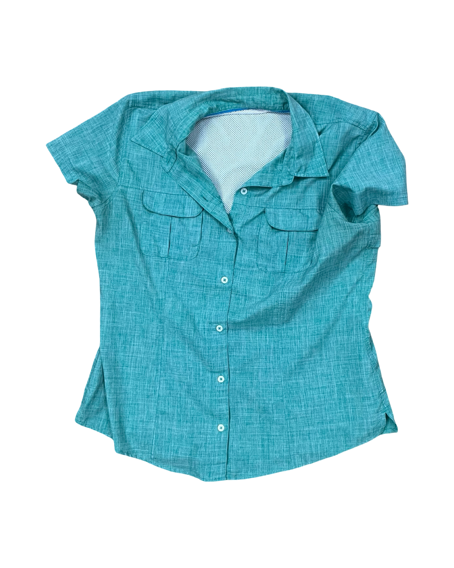 Blouse Ss By Magellan In Green, Size:L