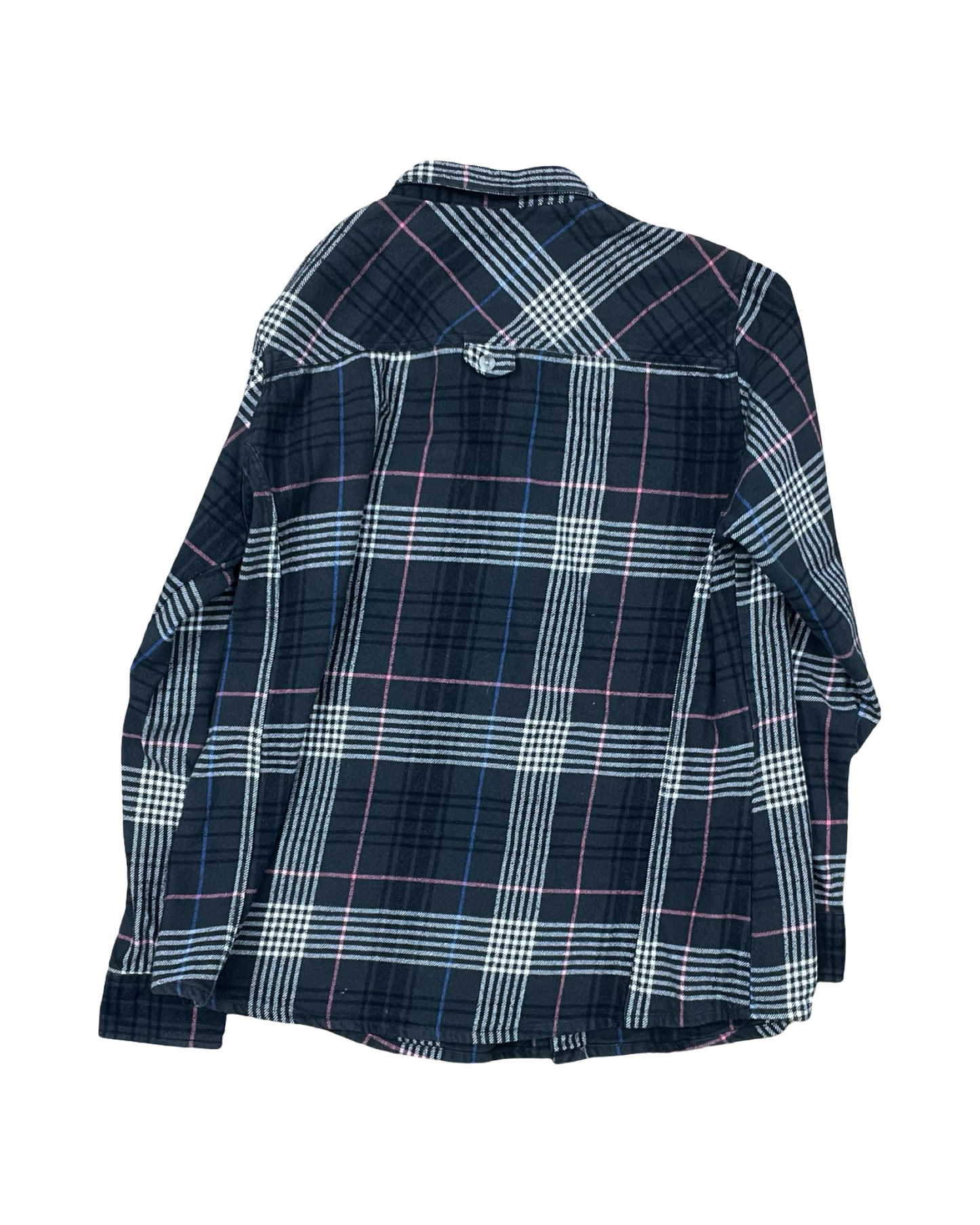 Blouse Ls By Clothes Mentor In Black & Pink, Size:L