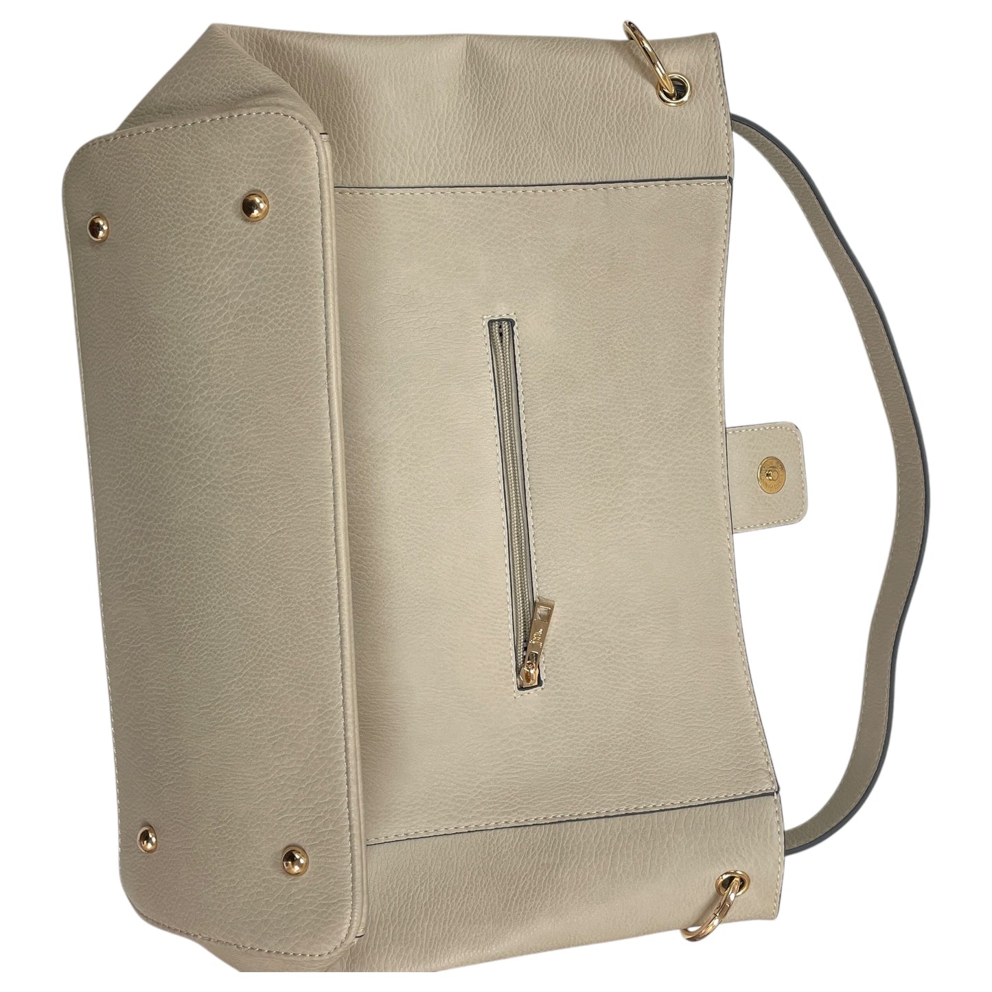 Handbag By Cme In Taupe, Size:Large