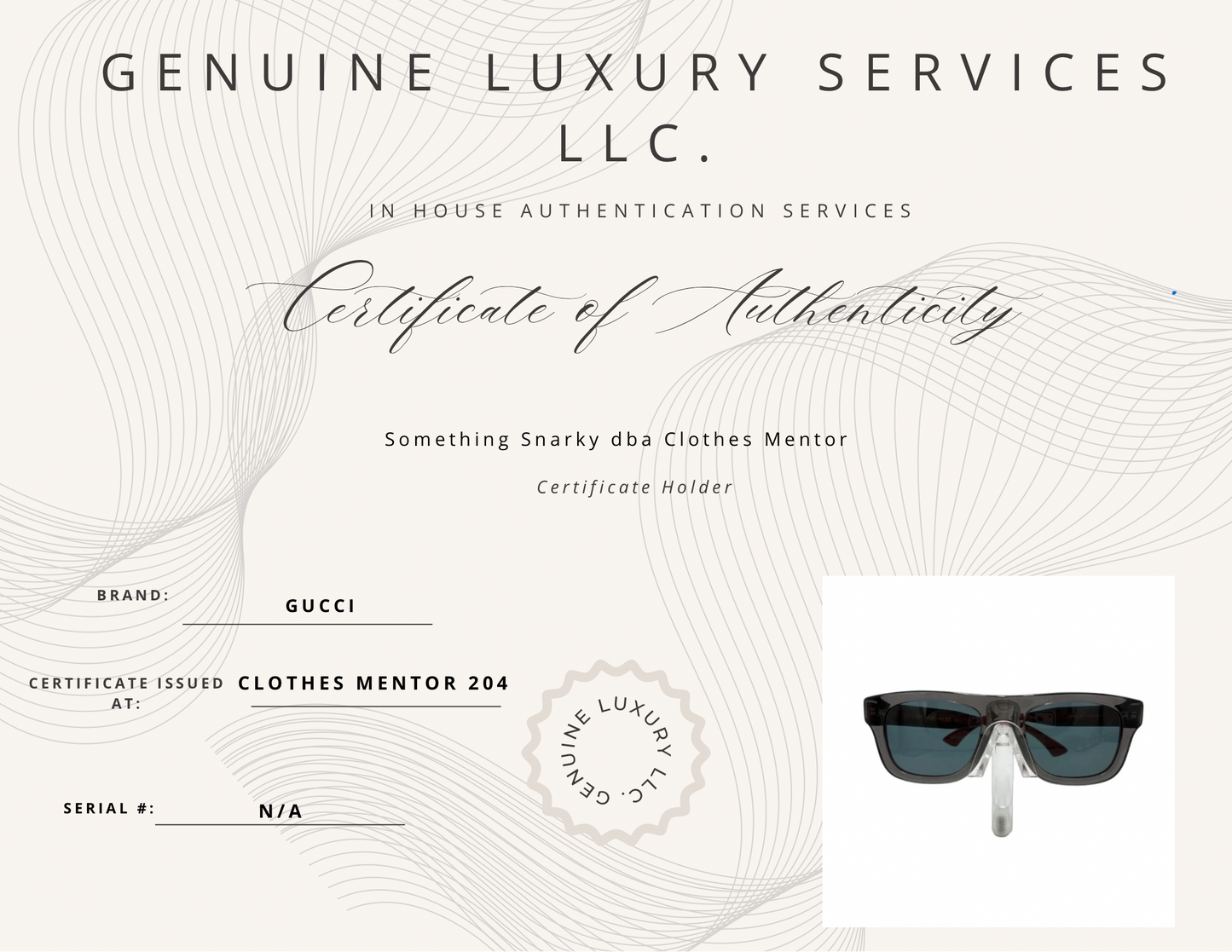 Gucci Transparent Grey Rectangular Luxury Sunglasses