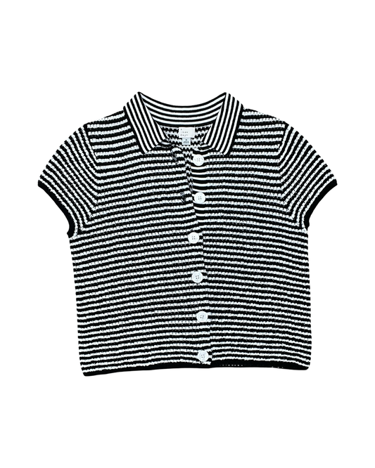 Blouse Ss By A New Day In Black & White, Size:M