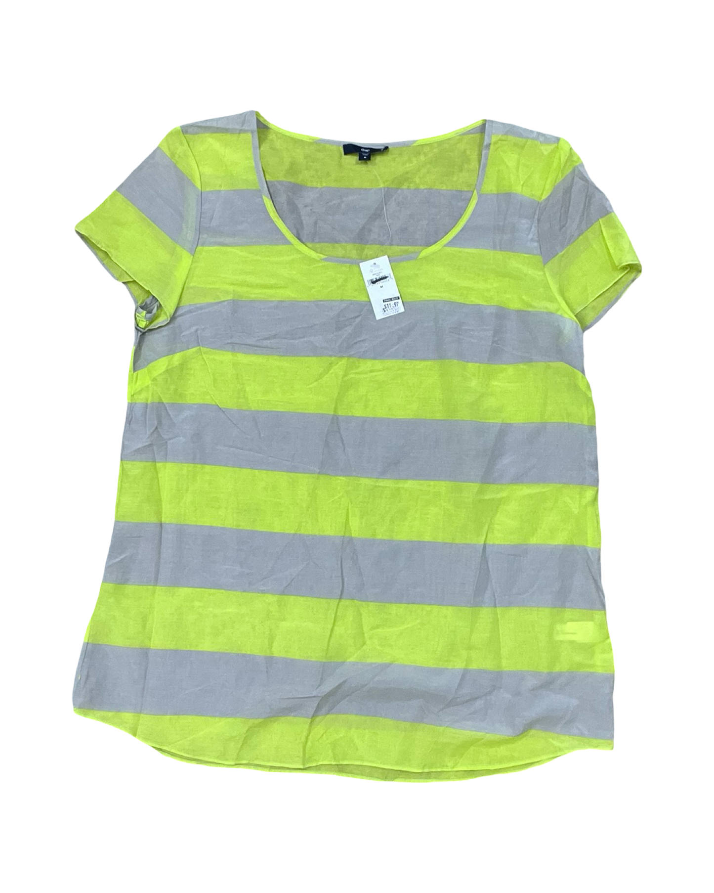 Top Ss By Gap In Tan & Yellow, Size:M
