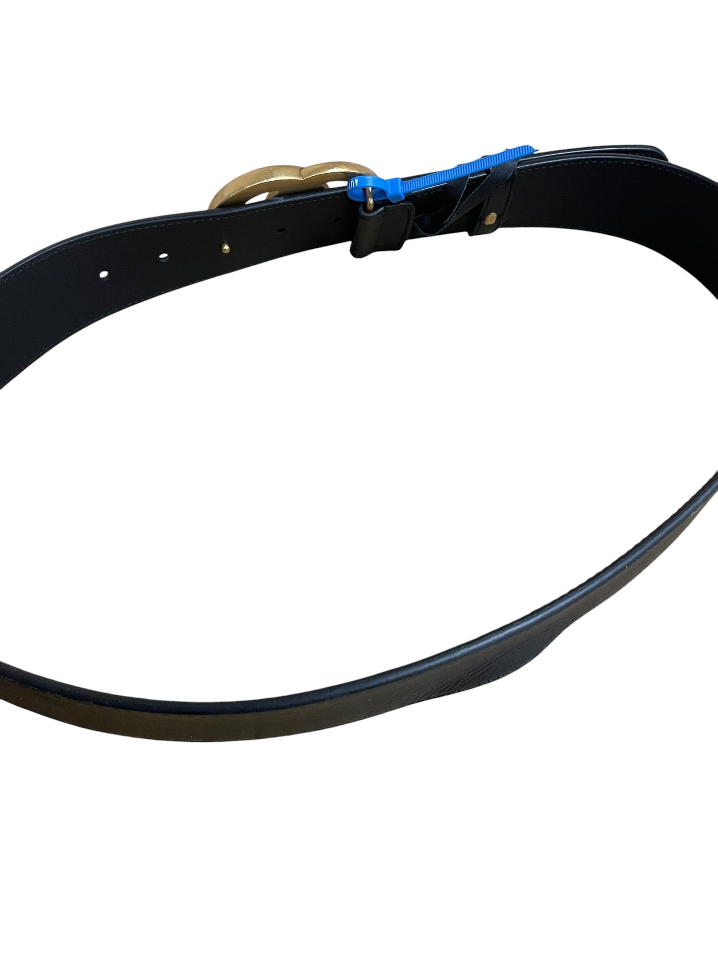 Belt Luxury Designer By Gucci In Black & Gold