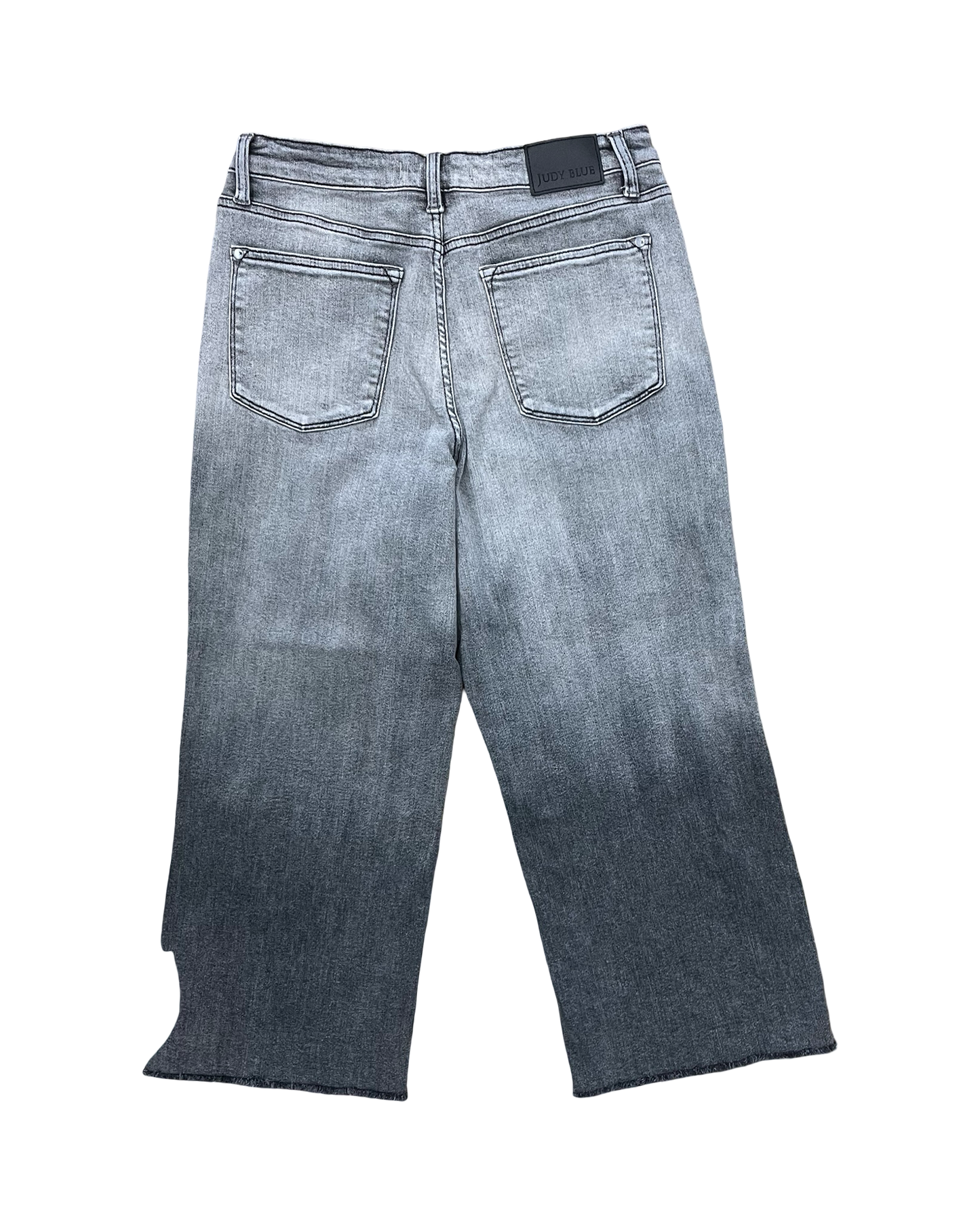 Jeans Straight By Judy Blue In Grey Denim, Size:10