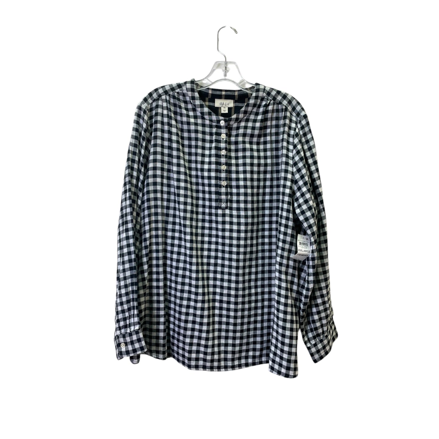 Top Ls By Style And Company In Black & White, Size:1X