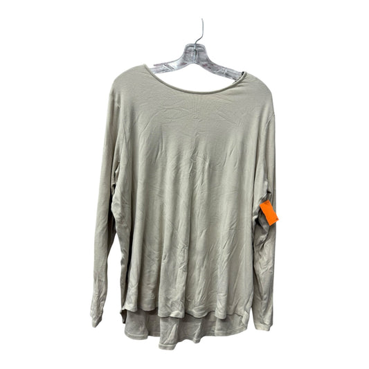 Top Ls By Joan Vass In Tan, Size:2X