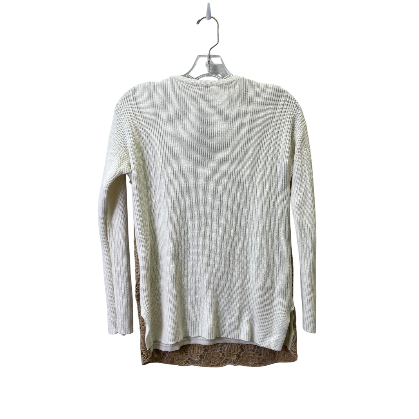 Sweater By Chicos In Brown & Cream, Size:S