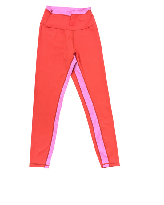 Athletic Leggings By Wilo In Orange & Pink, Size:S