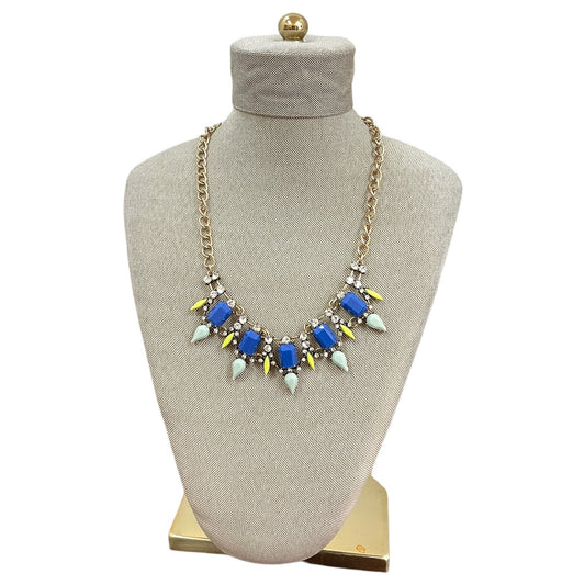 Necklace Statement By Loft In Blue & Gold