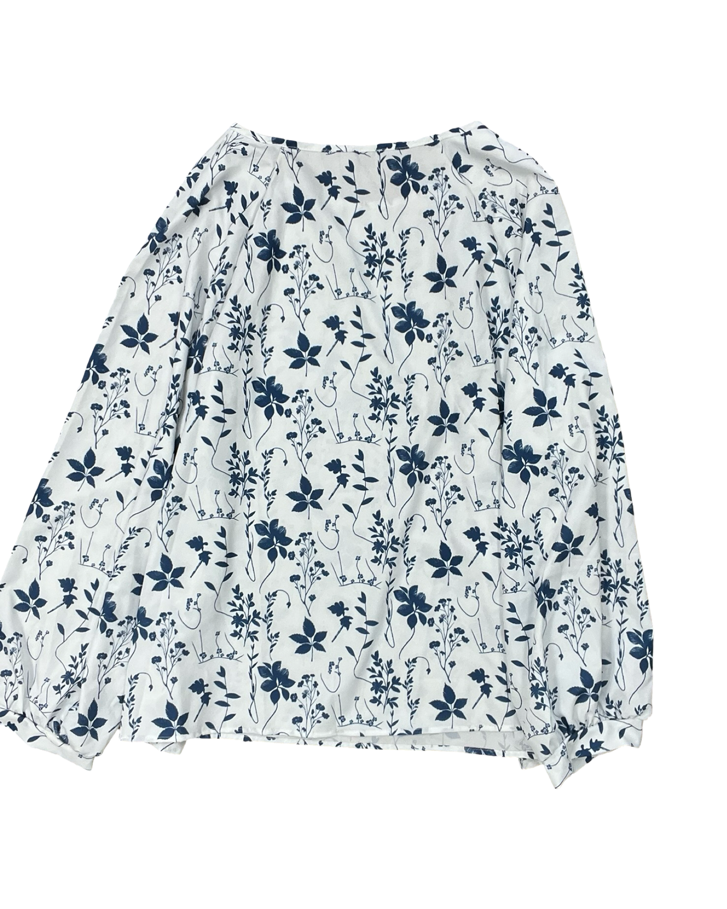 Top Ls By Clothes Mentor In Blue & White, Size:3X