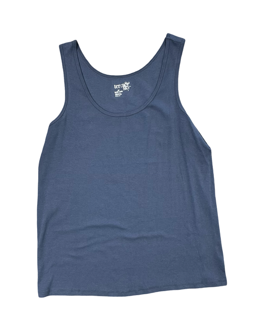 Tank Top By Terra & Sky In Blue, Size:2X