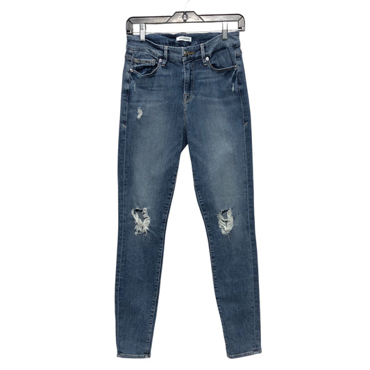 Jeans Skinny By Good American In Blue Denim, Size:2