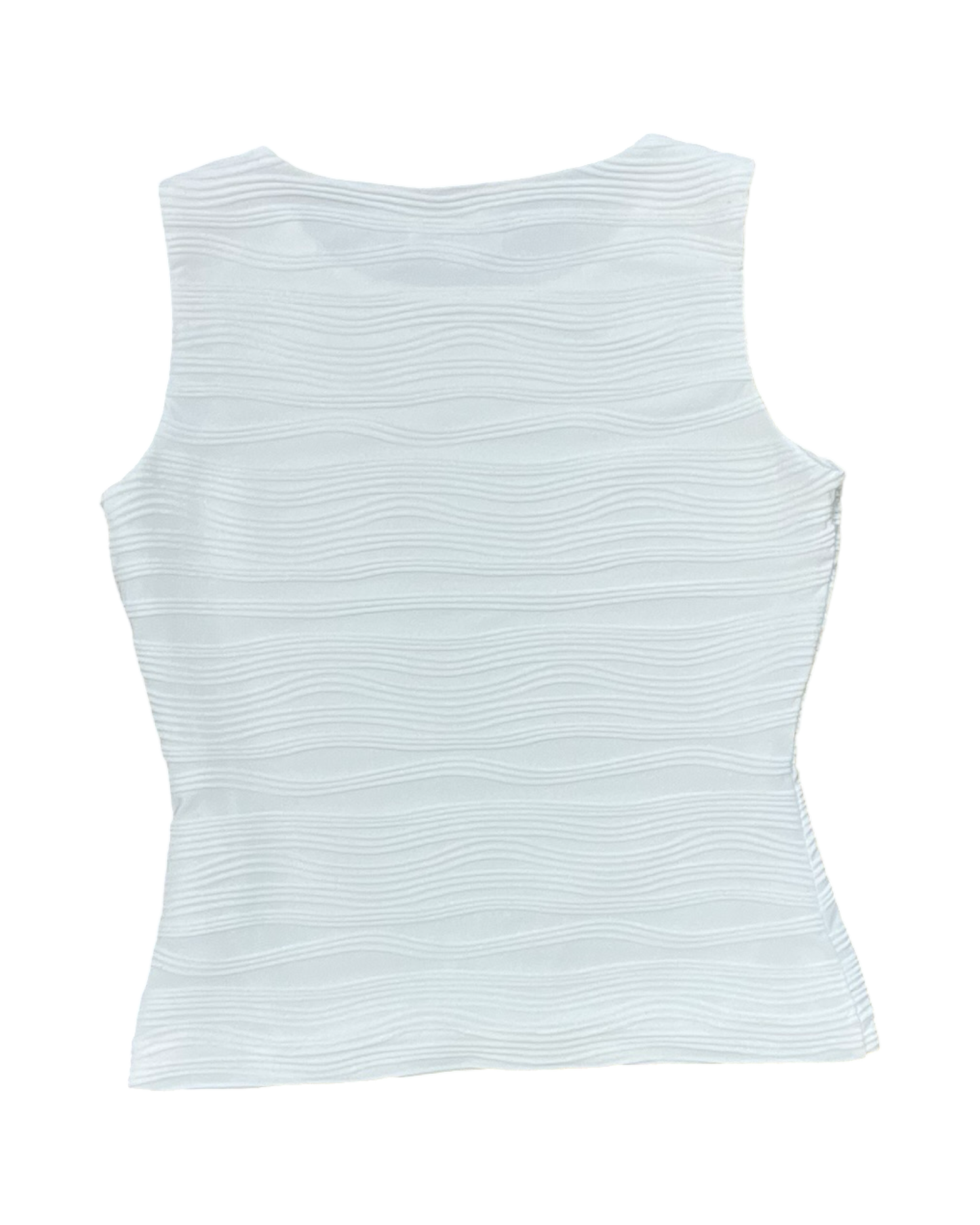 Top Sleeveless By Calvin Klein In White, Size:S