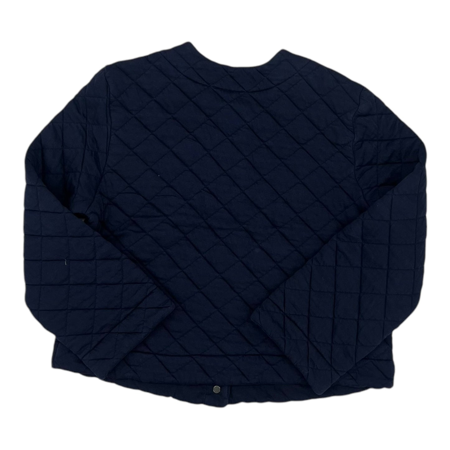 Jacket Puffer & Quilted By Banana Republic In Navy, Size:M
