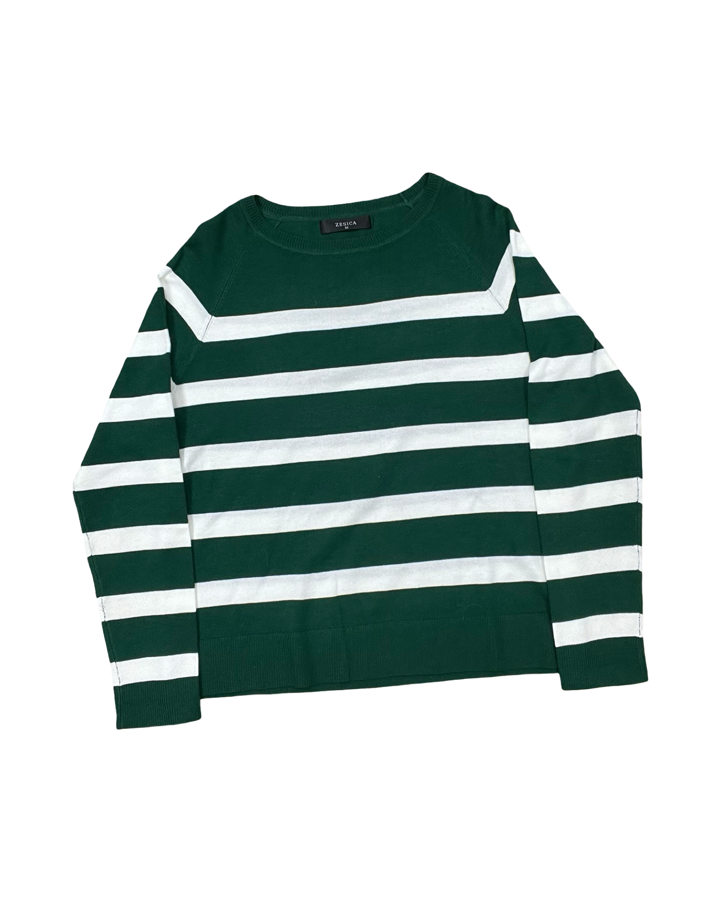 Sweater By Zesica In Green & White, Size:M