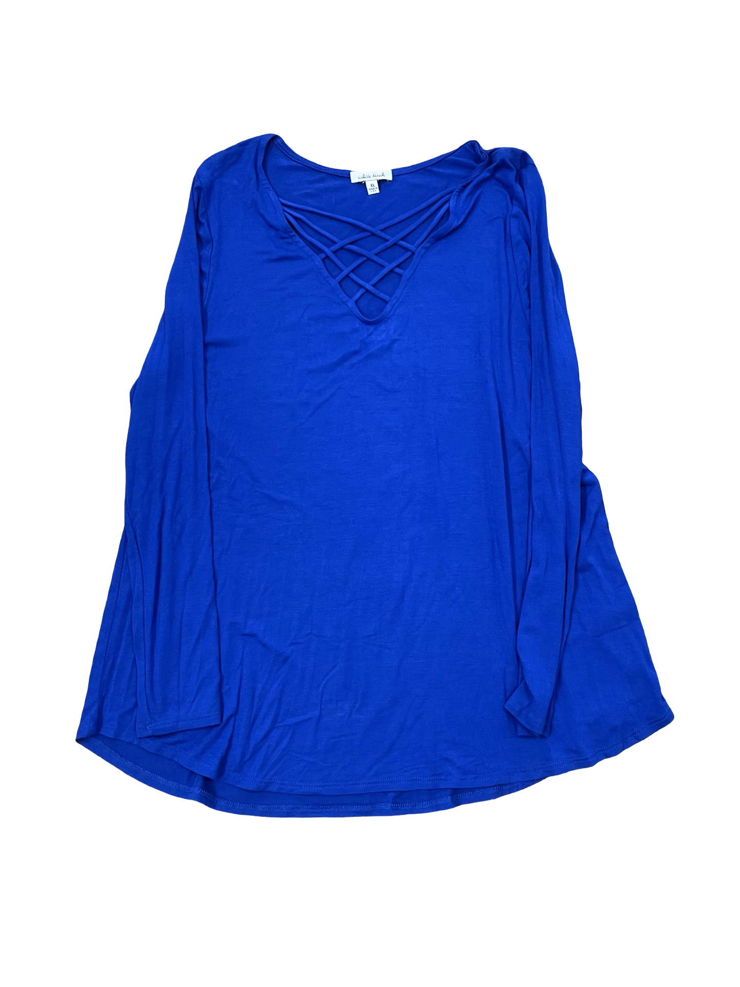 Top Ls By White Birch In Blue, Size:Xl