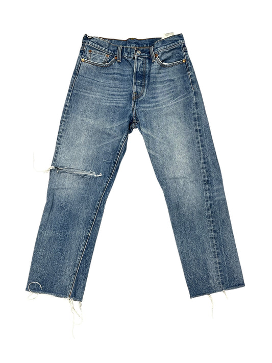 Jeans Boyfriend By Levis In Blue Denim, Size:8