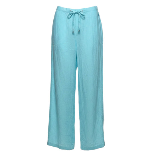 Harri Linen Pants Luxury Designer By Burberry In Blue, Size: 44 (M)