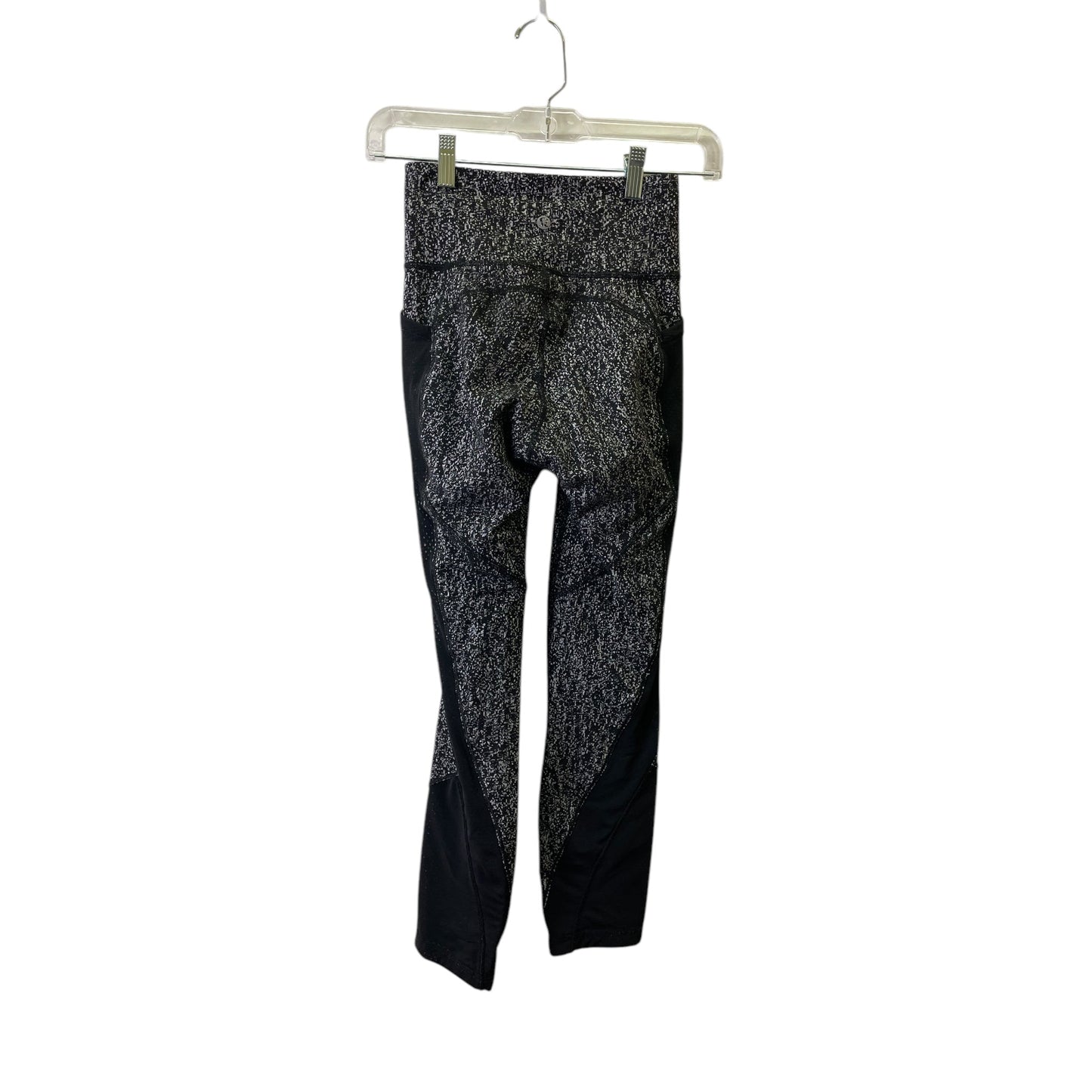 Athletic Leggings By Lululemon In Black & White, Size:Xs