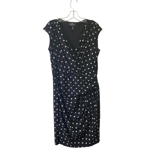 Dress Casual Midi By American Living In Black & White, Size:12