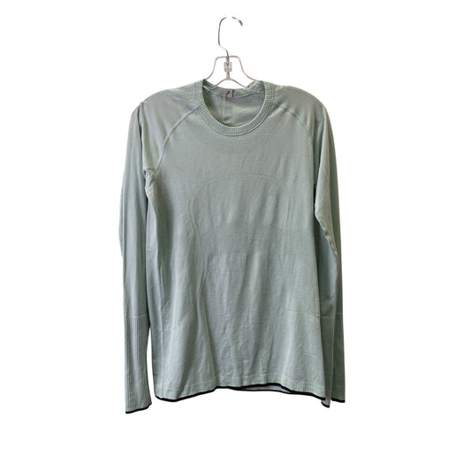 Athletic Top Ls Crewneck By Lululemon In Aqua, Size:M