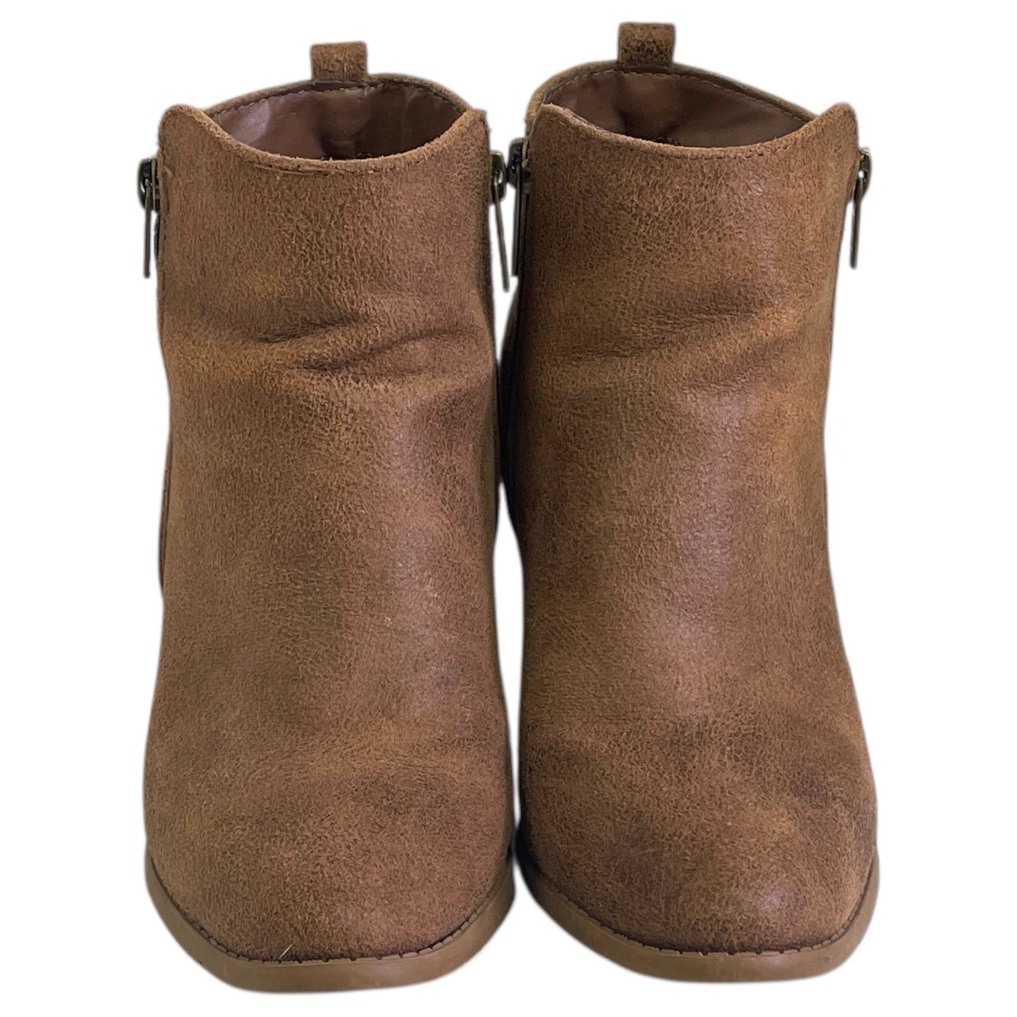 Boots Ankle Heels By Maurices In Tan, Size:8