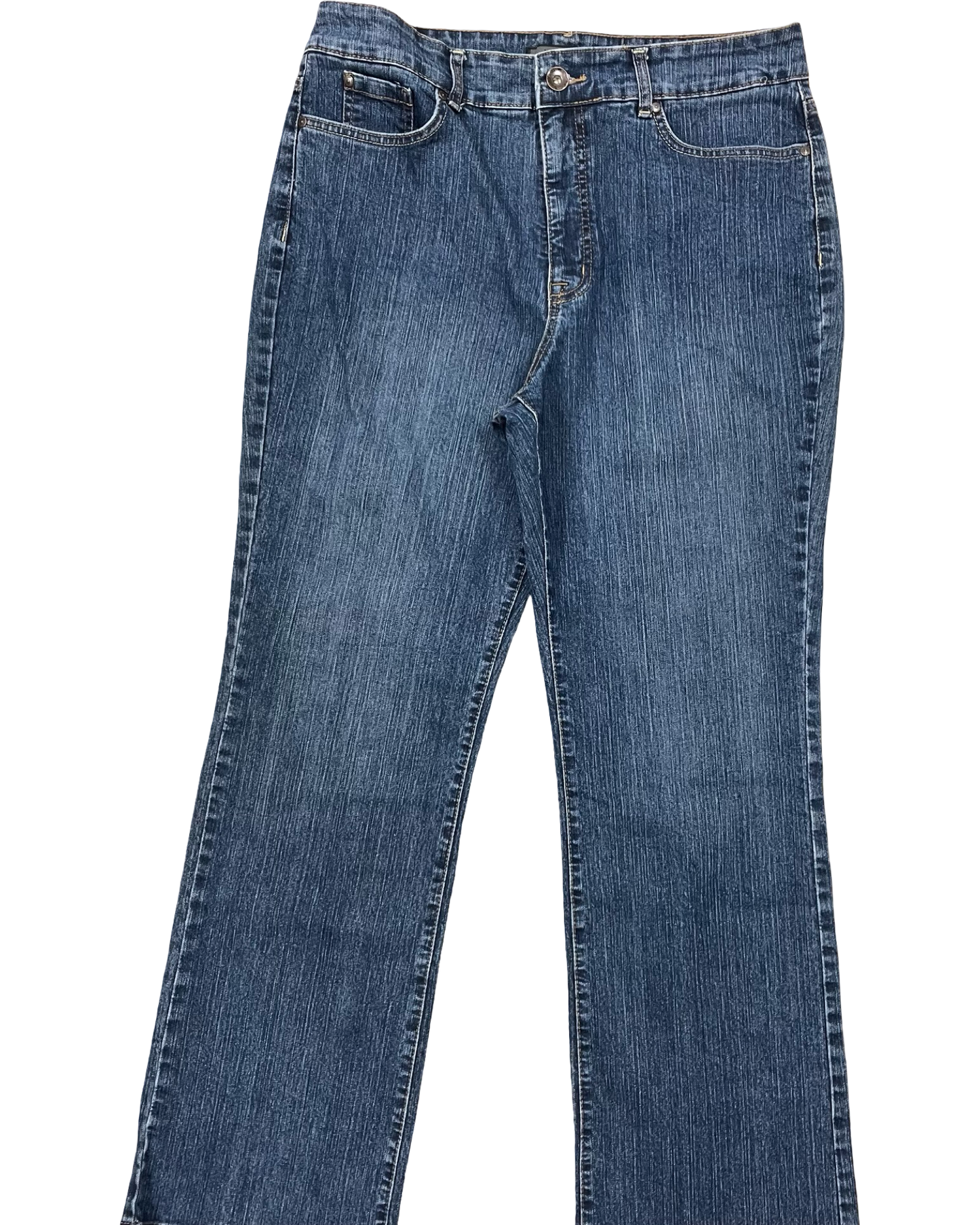 Jeans Straight By Nine West In Blue Denim, Size:16
