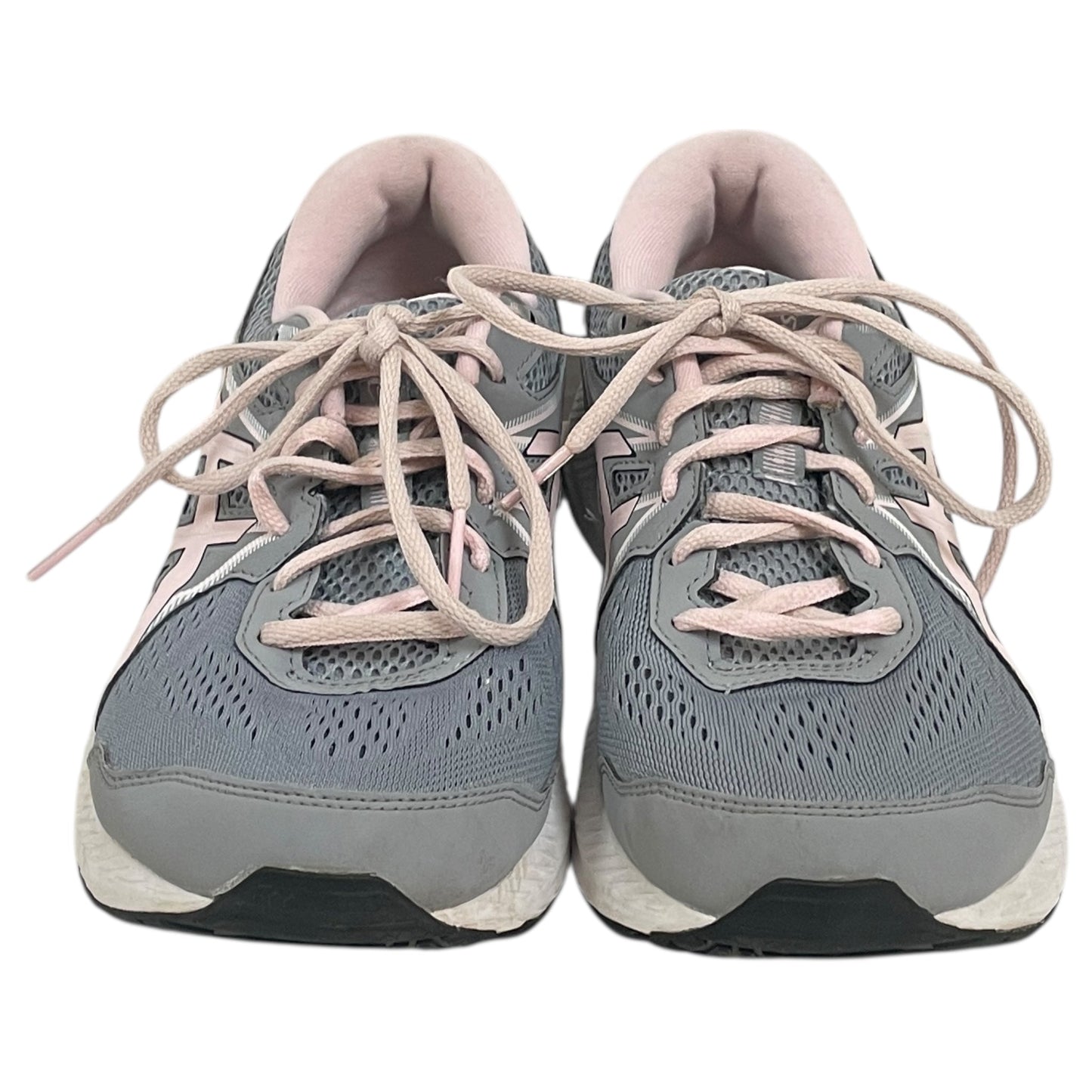 Shoes Sneakers By Asics In Grey & Pink, Size:9.5