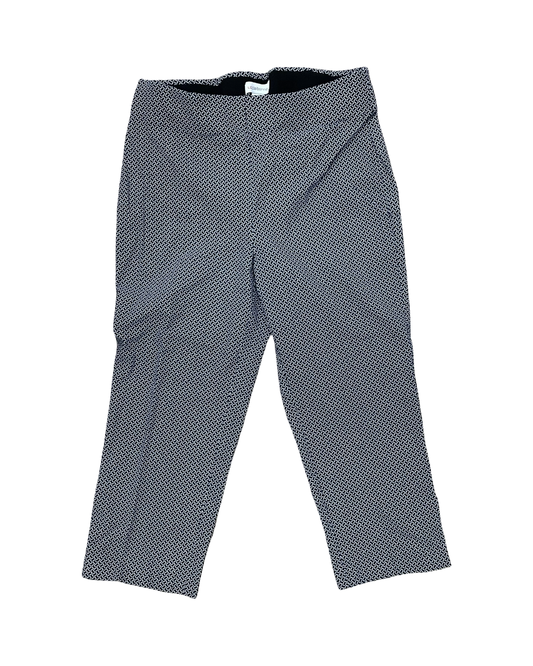Pants Cropped By Liz Claiborne In Blue & White, Size:6
