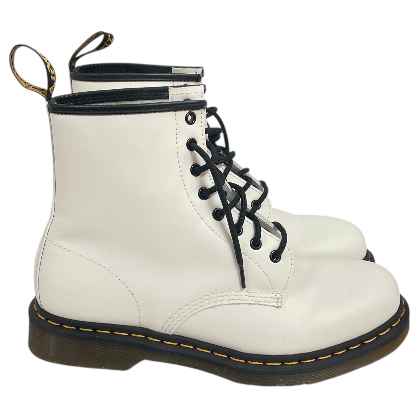 Boots Ankle Flats By Dr Martens In White, Size: 11
