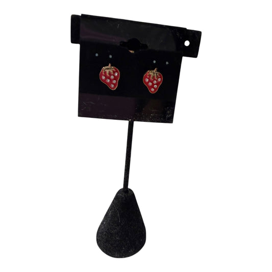 Earrings Stud  In Red