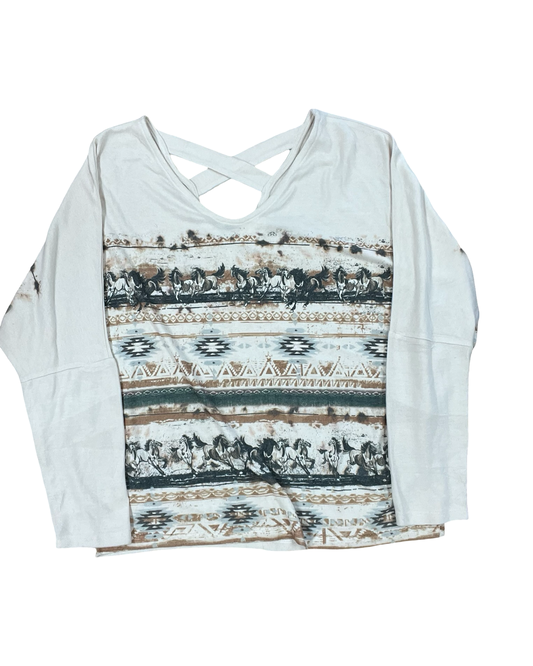 Top Ls By Clothes Mentor In Tan, Size:3X