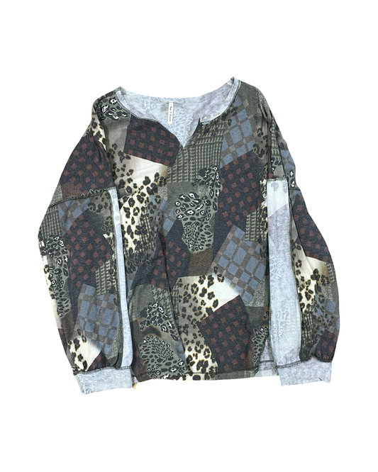 Top Ss By Clothes Mentor In Grey, Size:3X