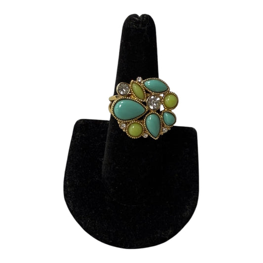 Ring Other By Banana Republic In Aqua, Size:7