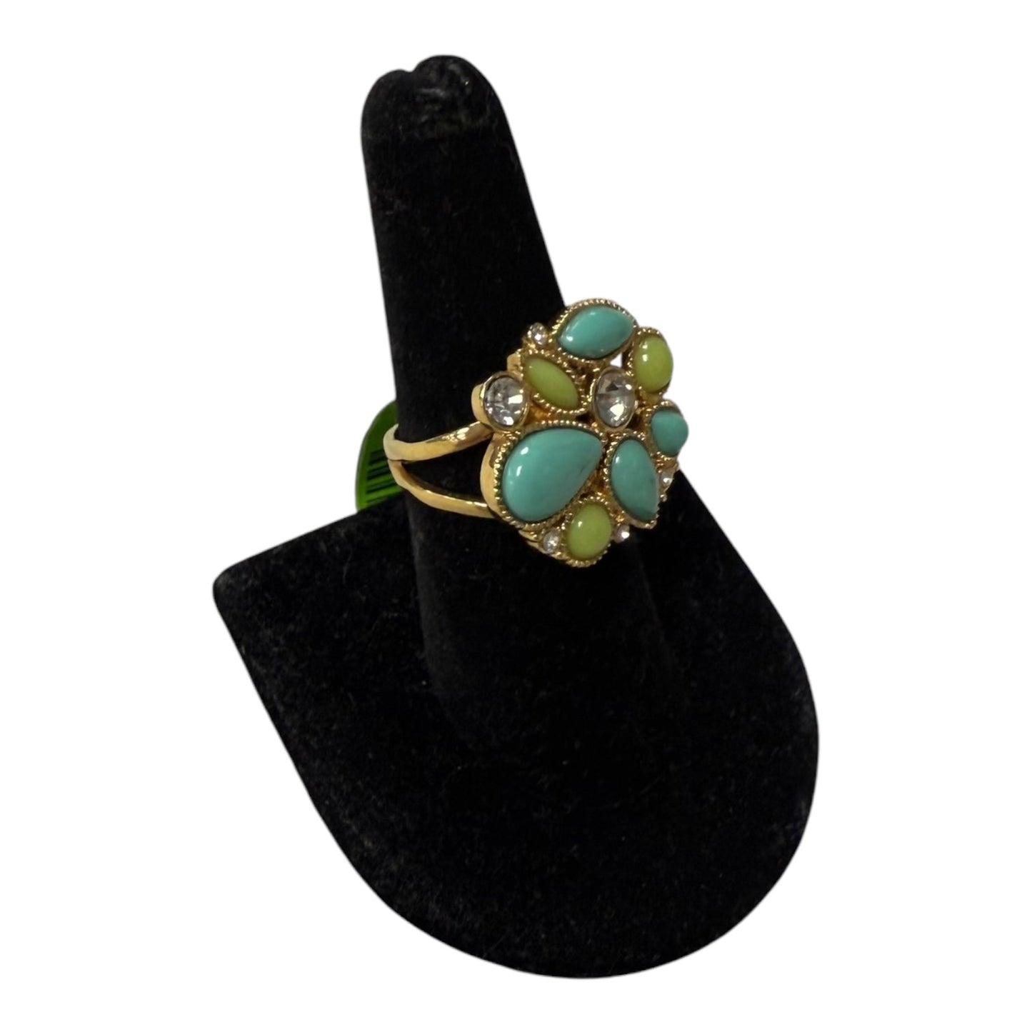 Ring Other By Banana Republic In Aqua, Size:7