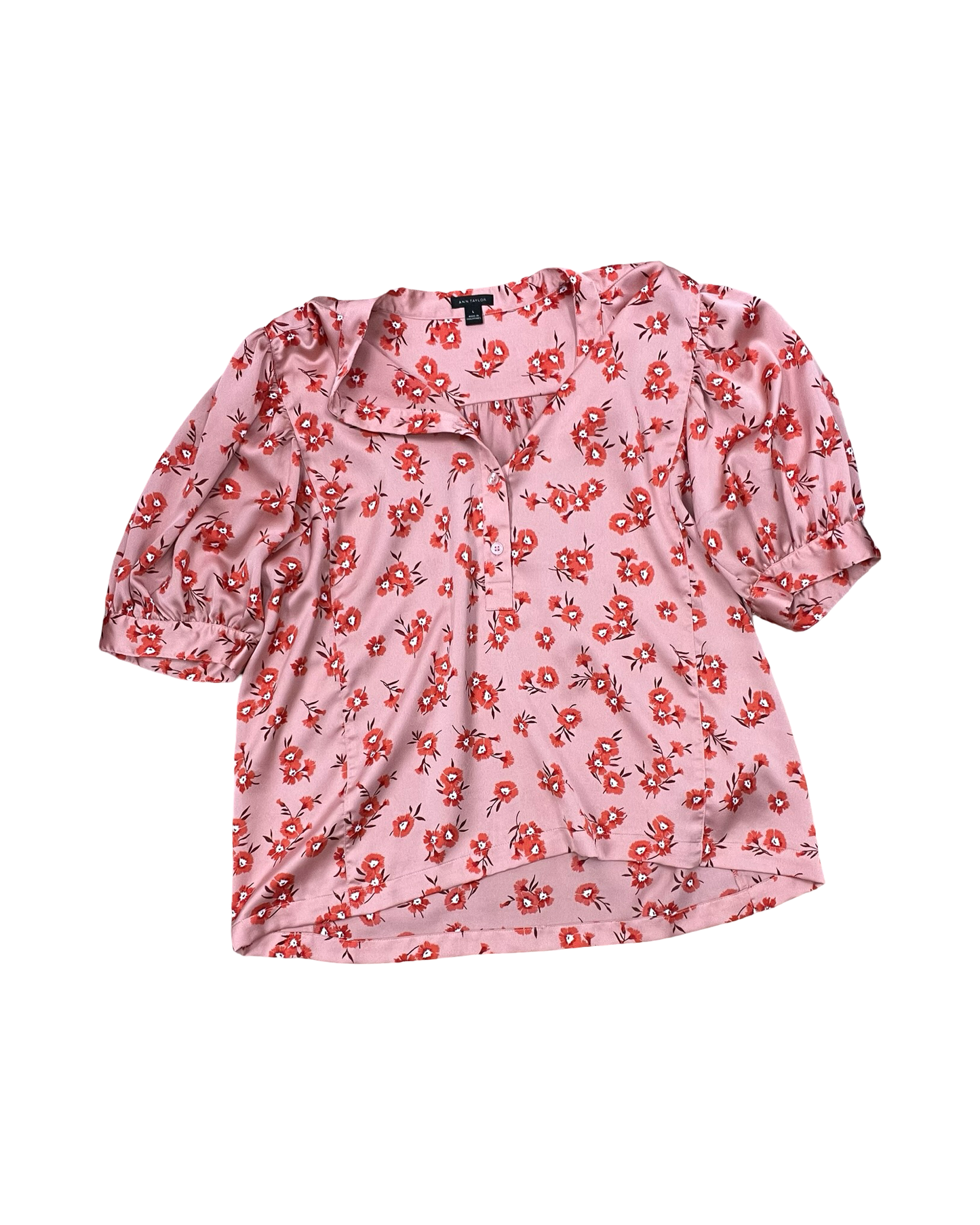 Top Ss By Ann Taylor In Peach, Size:L