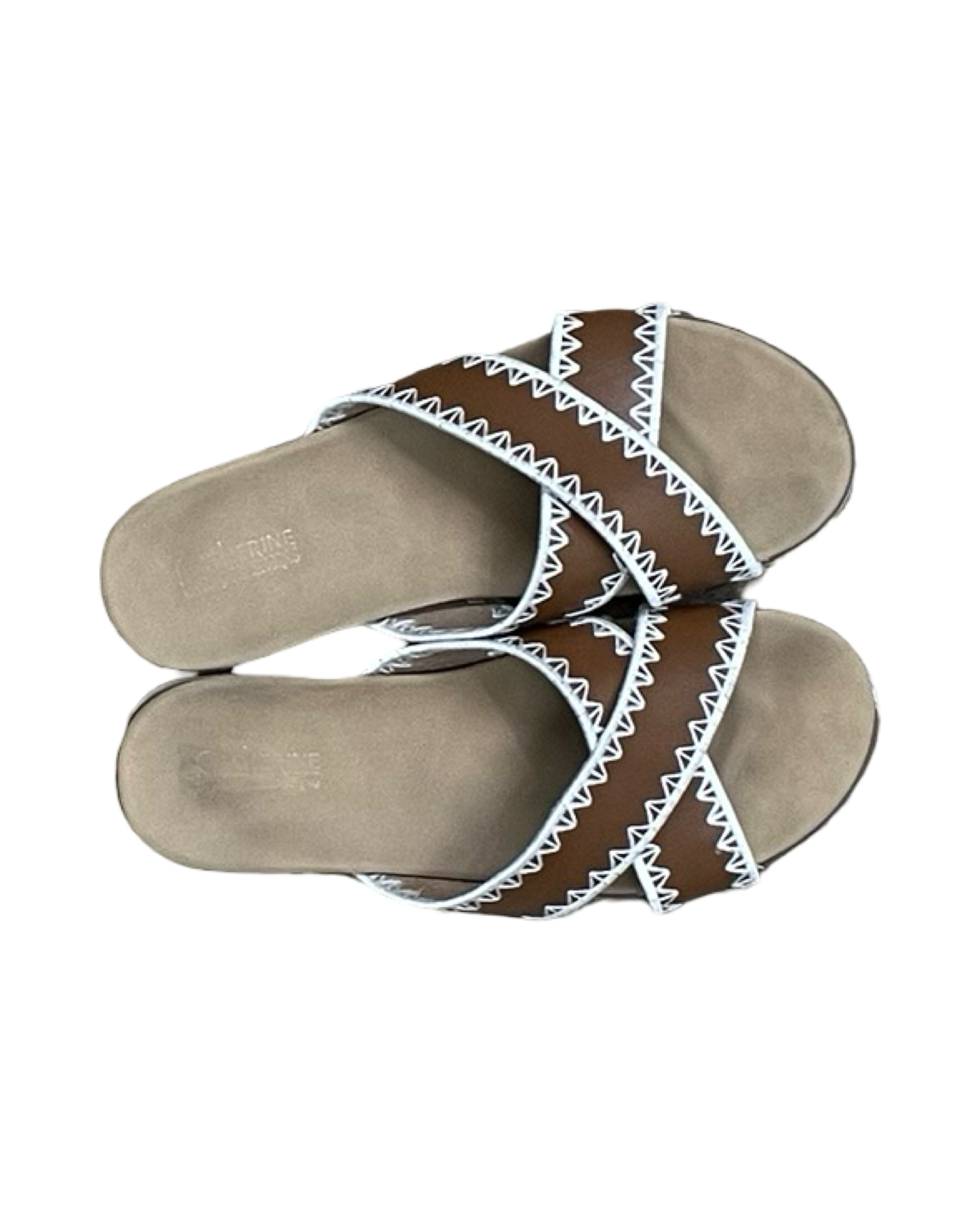 Sandals Flats By Catherine Malandrino In Brown, Size:8