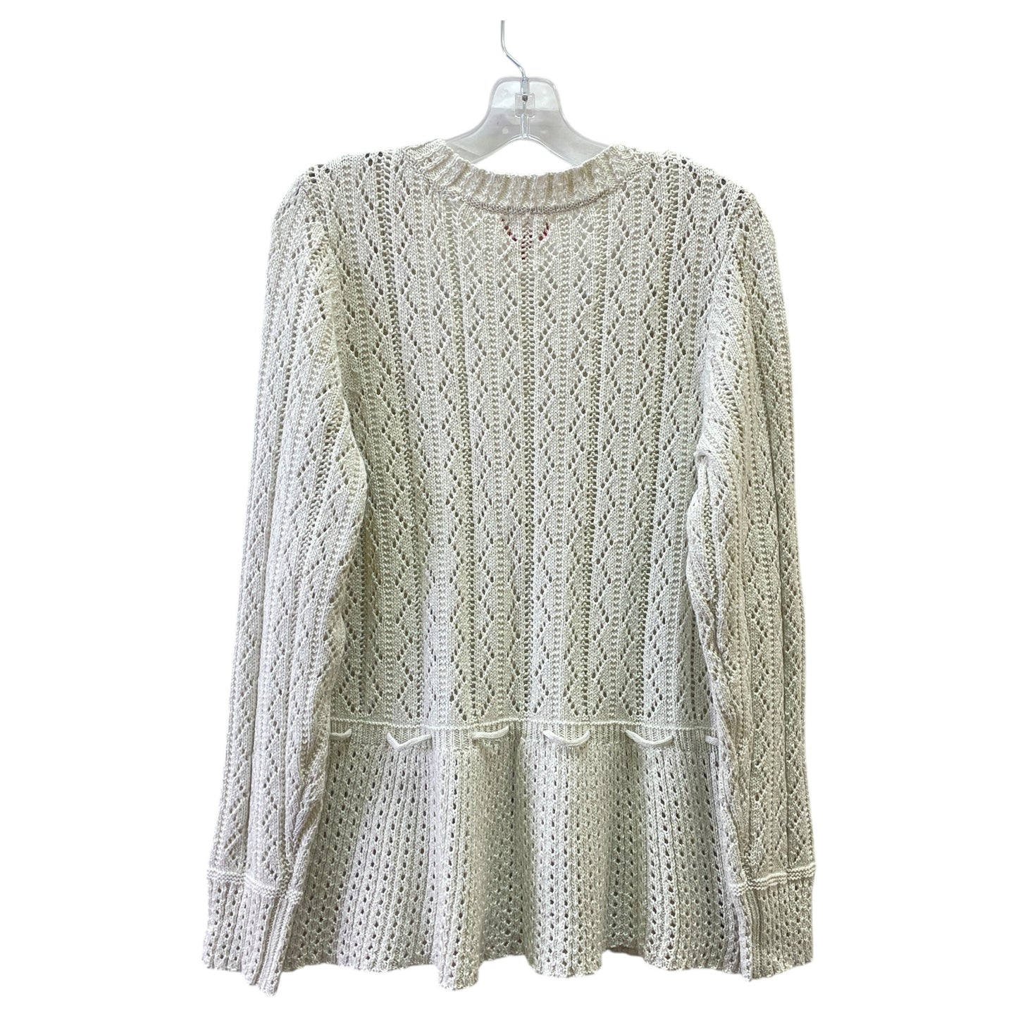 Sweater By Elle In White, Size:Xl