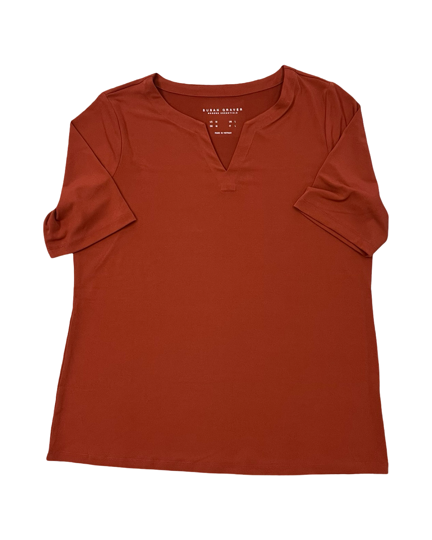 Top Ss By Susan Graver In Orange, Size:M
