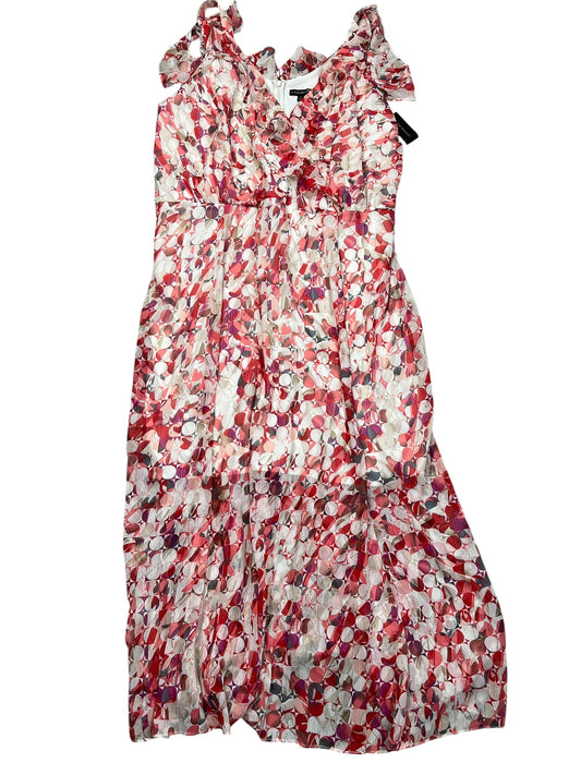 Dress Casual Midi By Lane Bryant In Pink & White, Size:5X