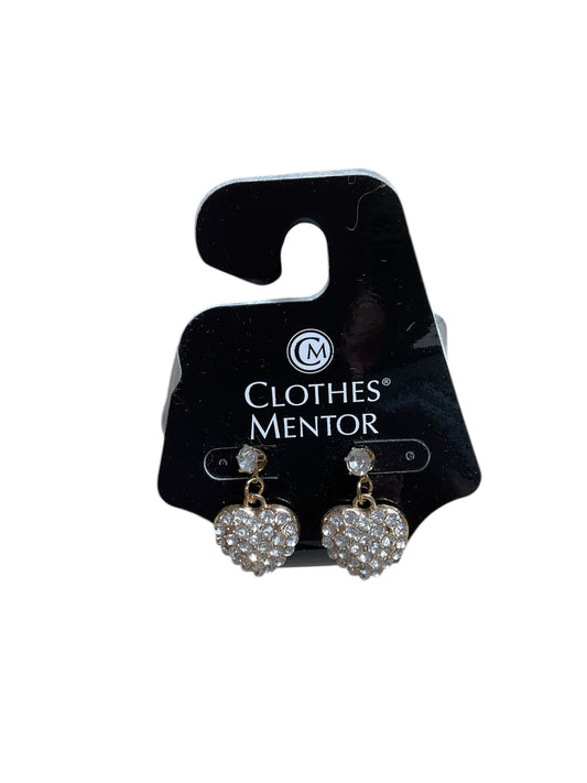 Earrings Statement By Clothes Mentor In Silver & Yellow