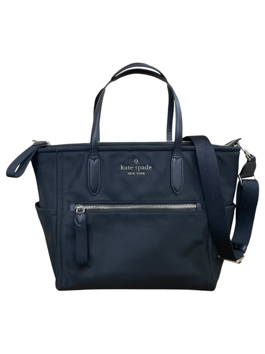 Crossbody Designer By Kate Spade In Black & Gold, Size:Large