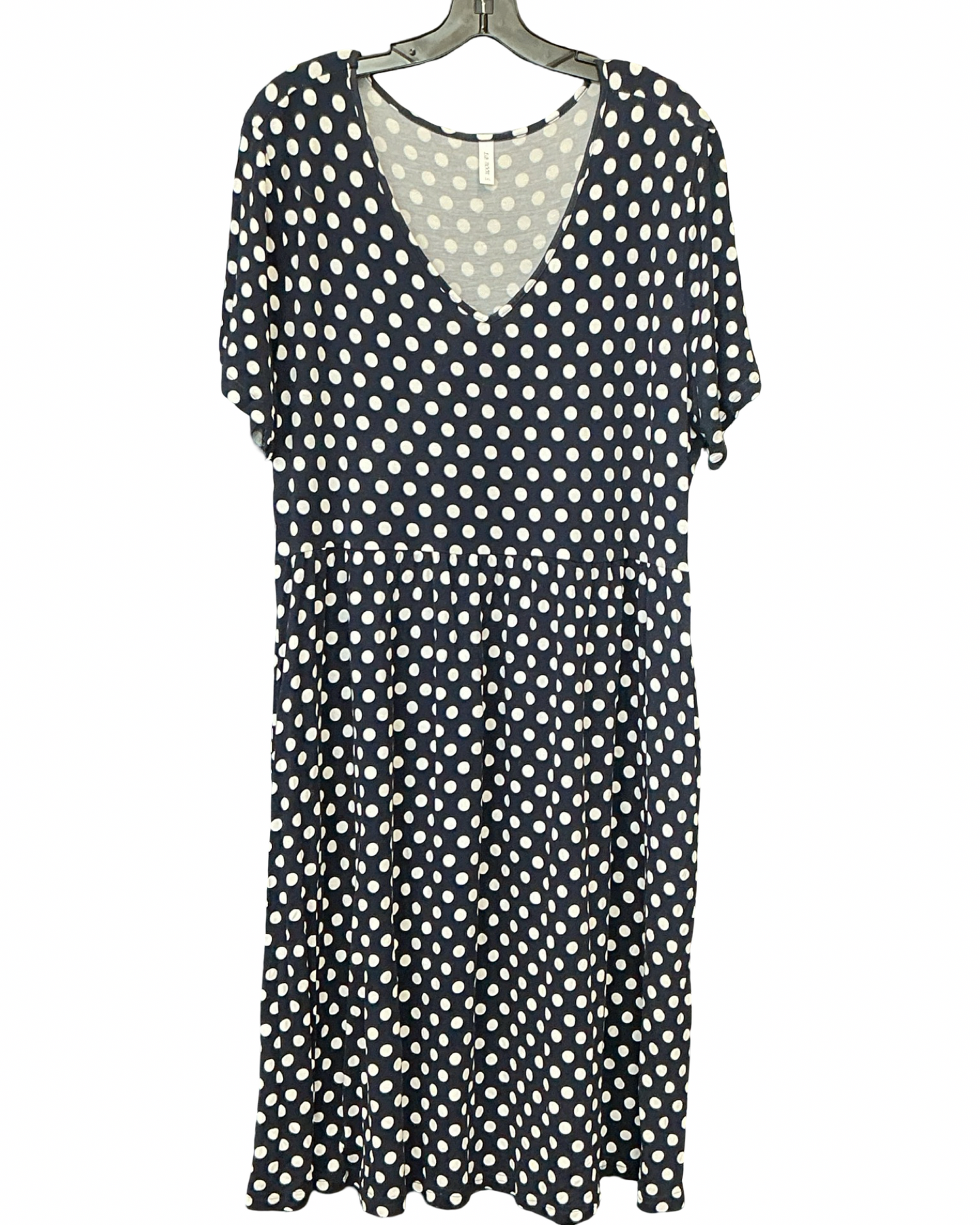 Dress Casual Midi By Clothes Mentor In Blue & White, Size:3