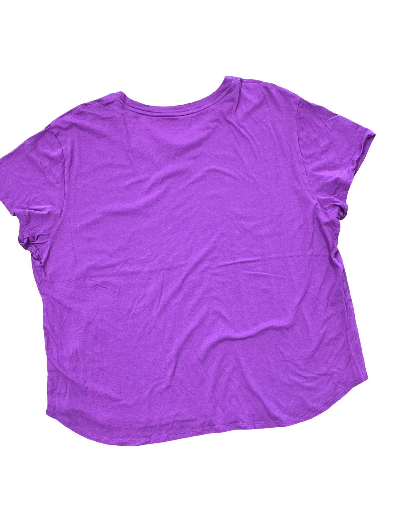 Athletic Top Ss By Reebok In Purple, Size:2X