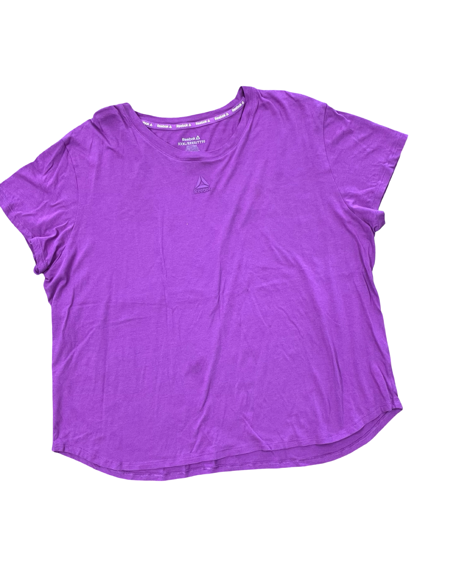 Athletic Top Ss By Reebok In Purple, Size:2X