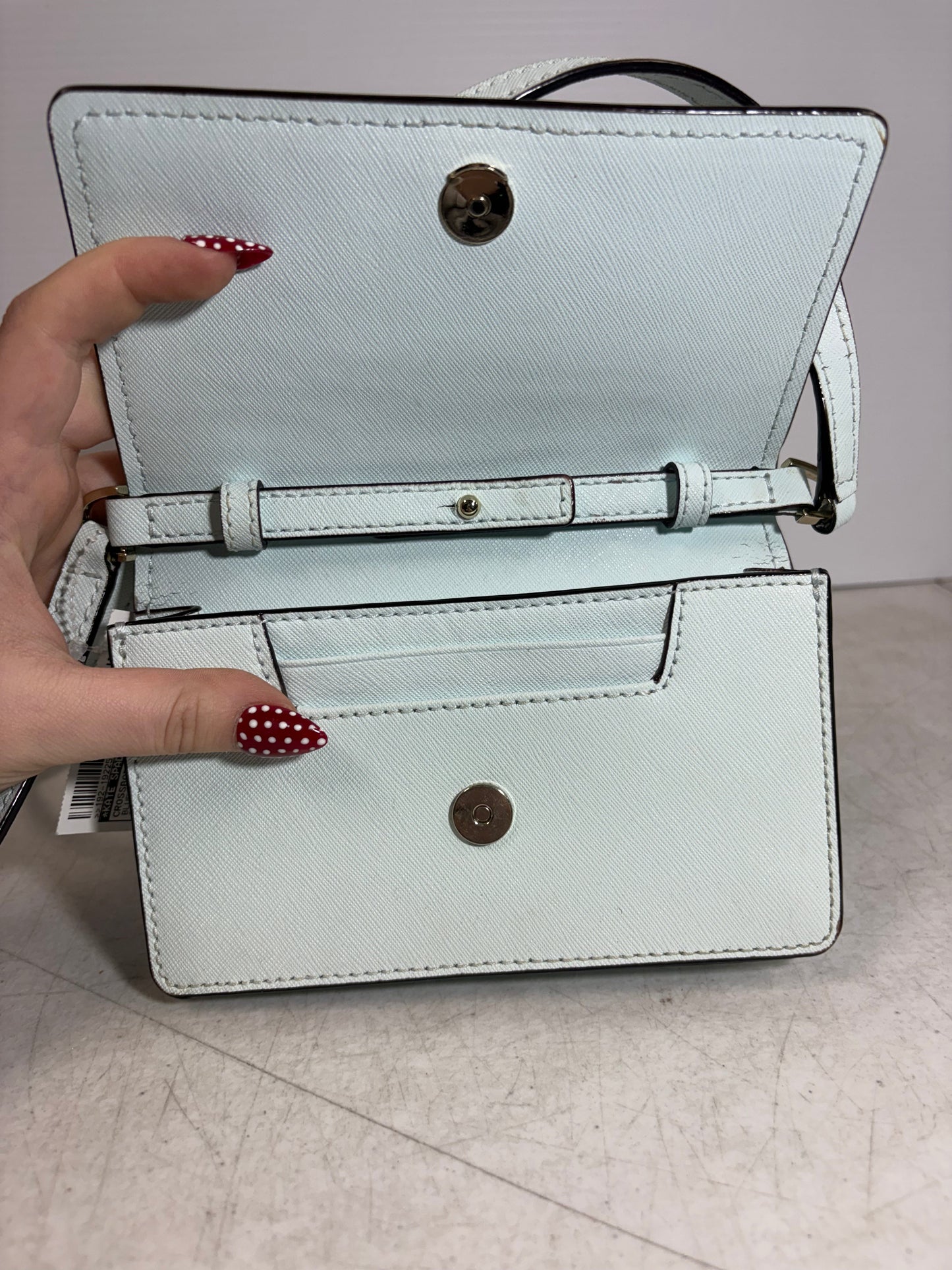 Crossbody Designer By Kate Spade In Blue, Size:Small