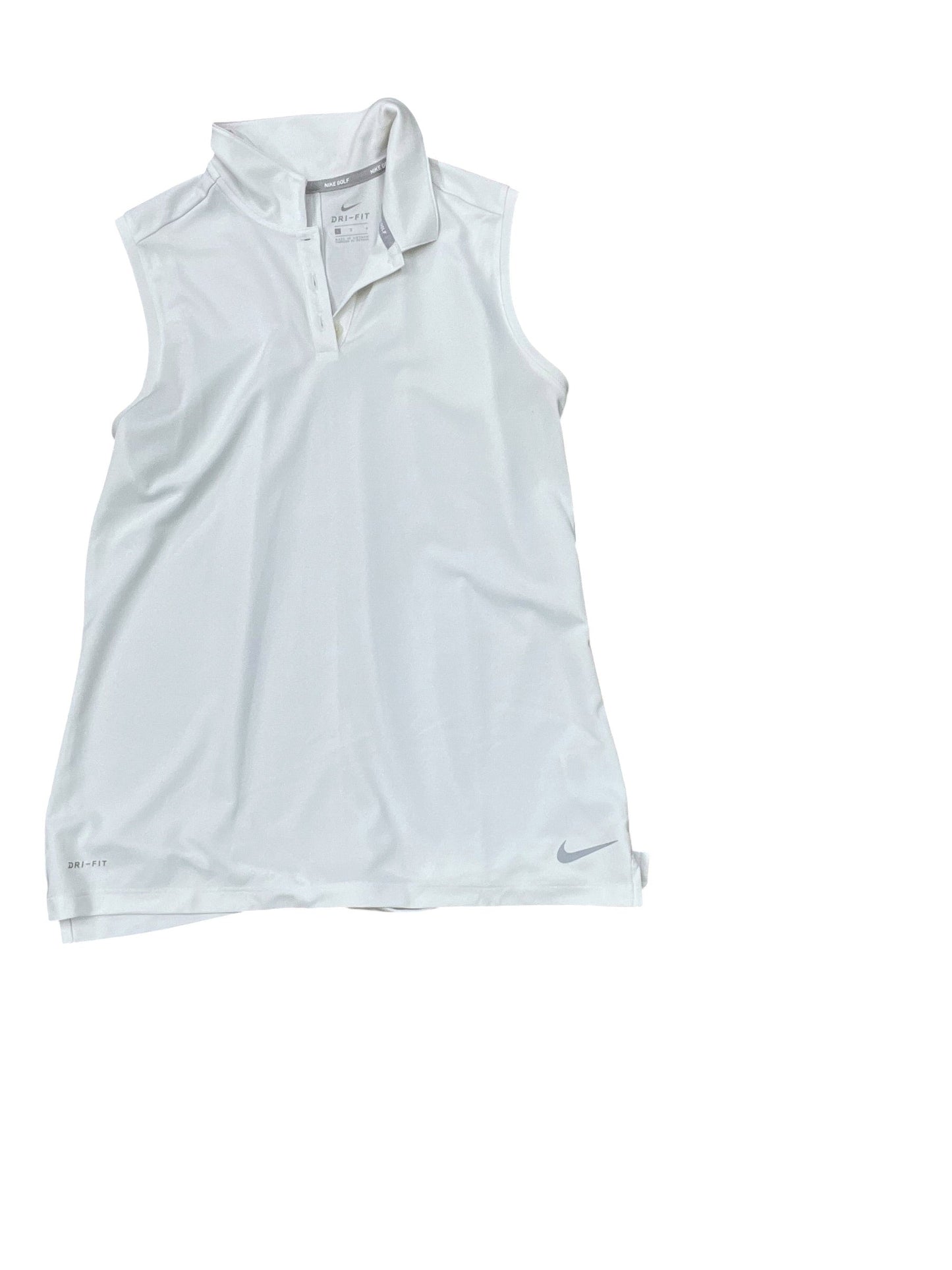 Athletic Top Ss By Nike In White, Size:L