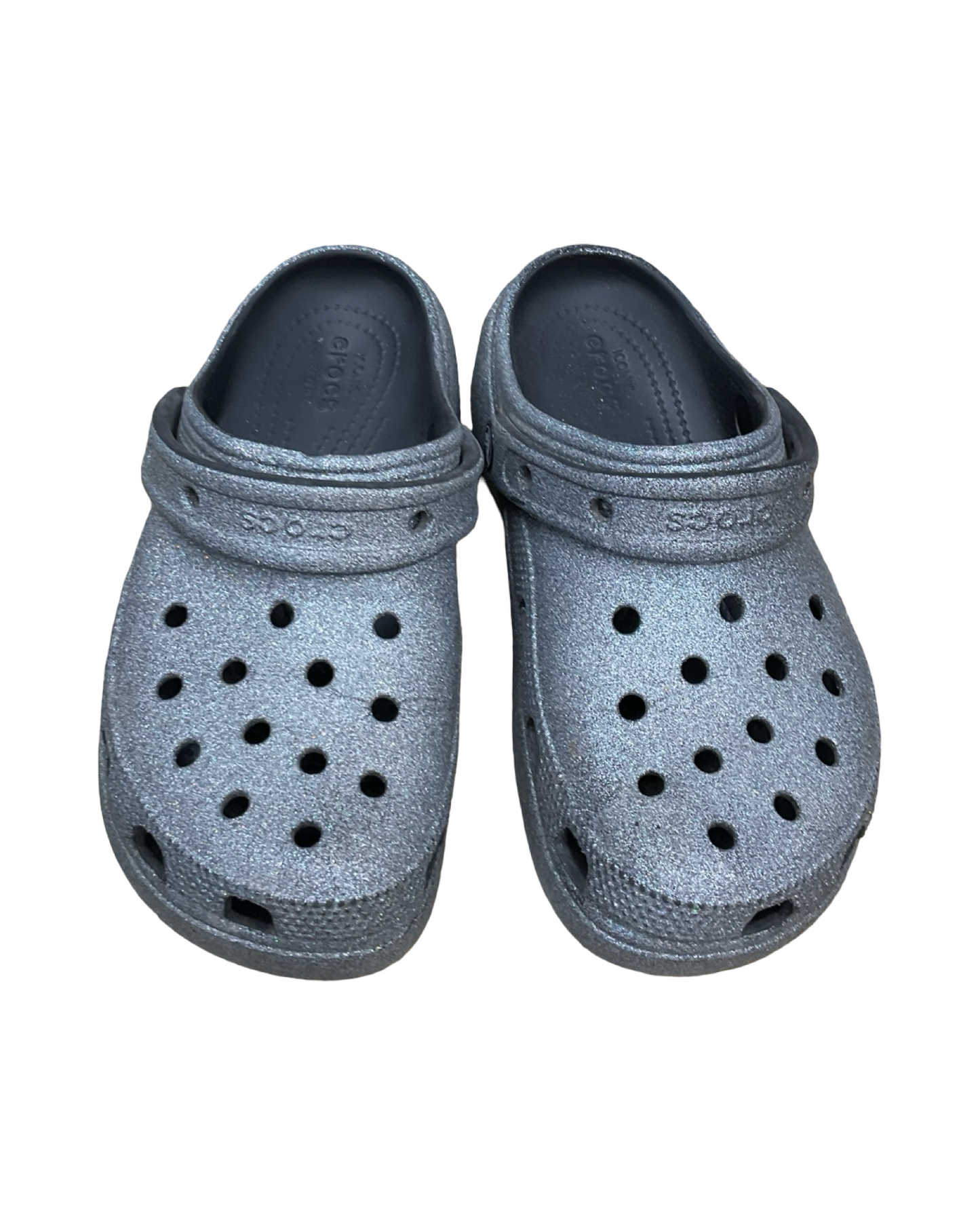 Sandals Sport By Crocs In Silver, Size:6