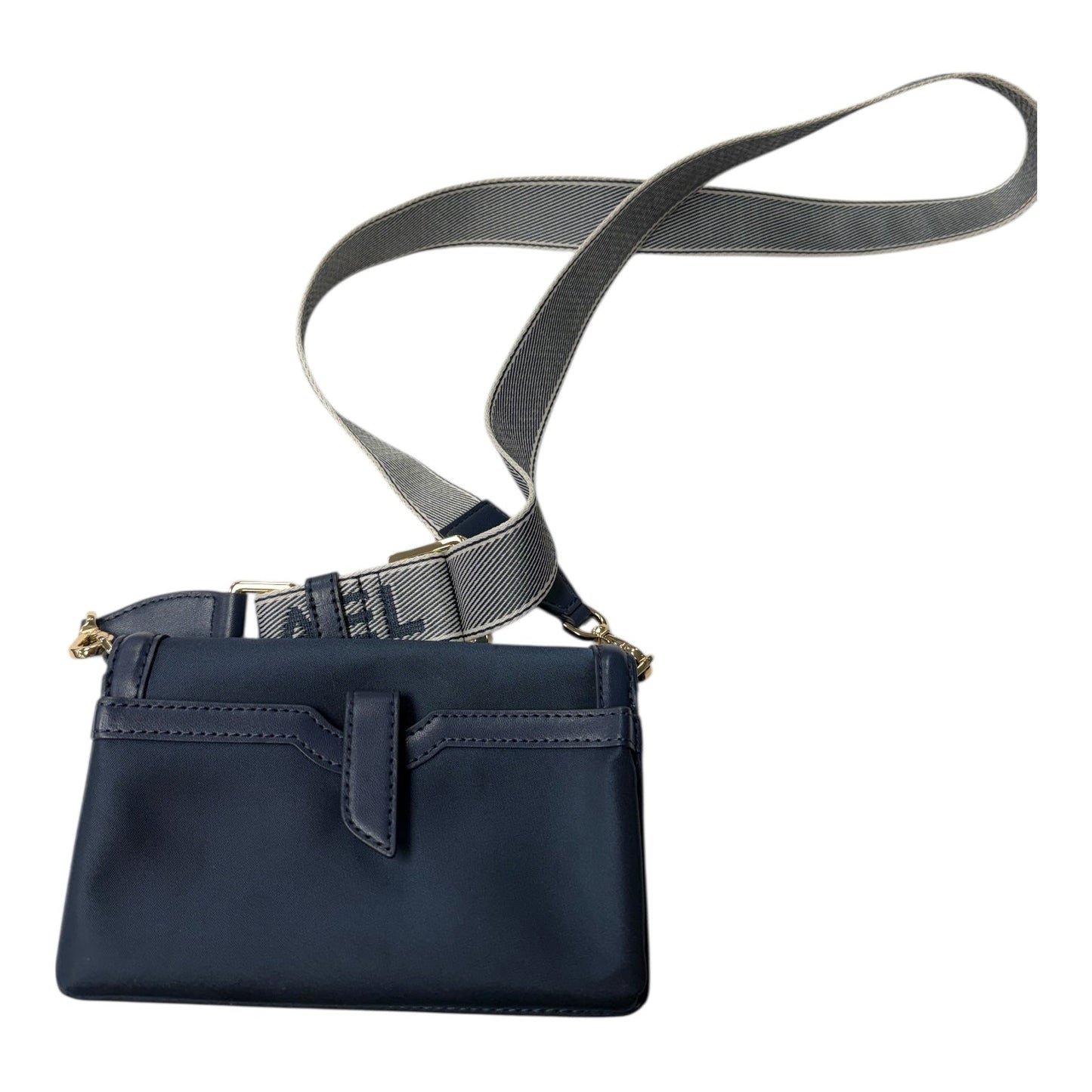 Crossbody Designer By Michael Kors In Blue, Size:Small