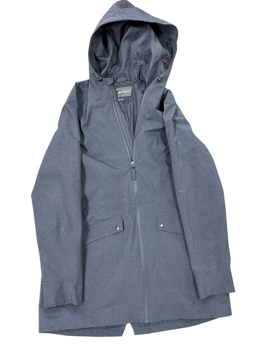 Coat Raincoat By Tek Gear In Grey, Size:L